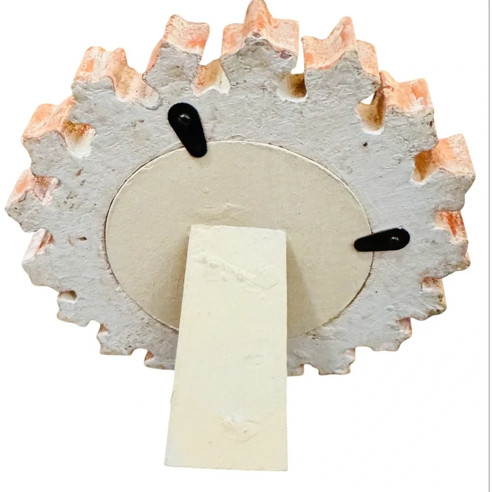 Hand crafted 7 inch tabletop carved stone artwork gather canvas pumpkins Boho